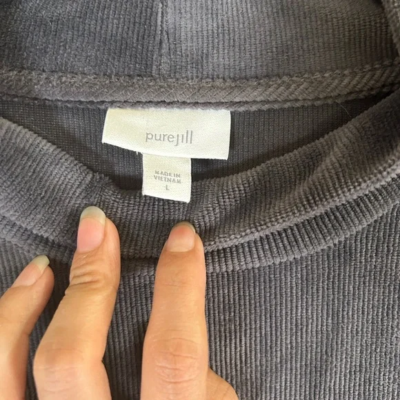 J. Jill corded velour mock neck dress - Picture 4 of 11